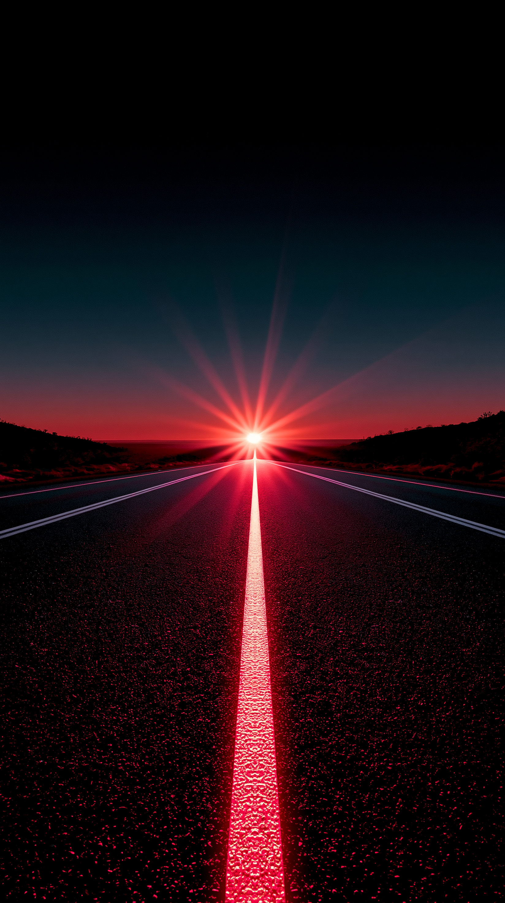 Dreamy Sunset Roads iPhone wallpapers