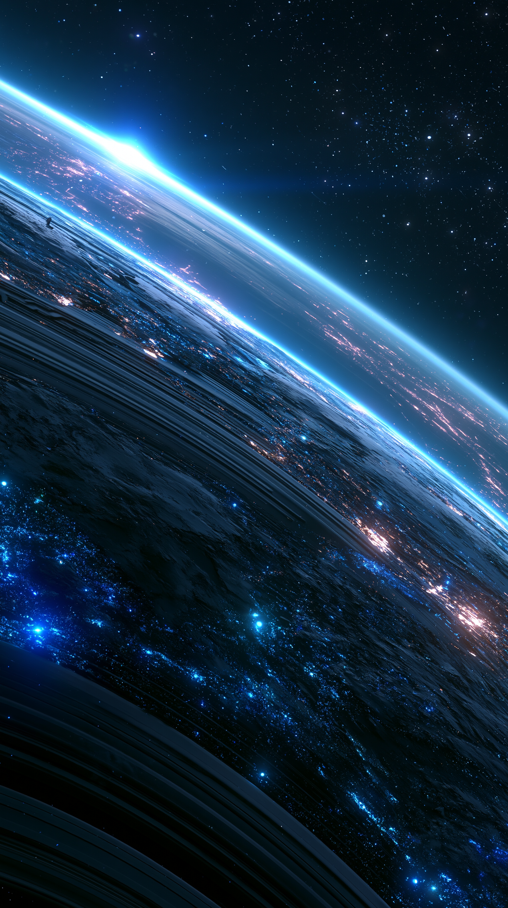 Space 005 4K wallpaper for iPhone